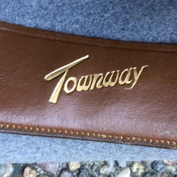 Men's Vintage Desmonds Townway Gray Wool Felt Fedora Union Made - Picture 8 of 8